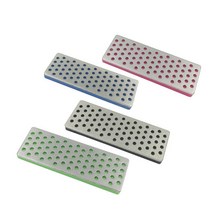 숫돌 칼갈이숫돌 4 개대 dmd 다이아몬드 샤프닝 숫돌 세트 스톤 백킹 숫돌 블록 스키 가장자리 스키 샤프너 240 360 500 1000 그릿, 없음