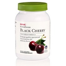 GNC 블랙 체리 500mg 베지테리안 캡슐, 120개입, 2개