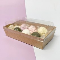 다용도 크라프트 상자 (1개입 10개입) 선물 포장 투명 케이스, 10개입