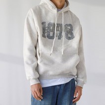 넘버 영문 자수 양기모 후드티