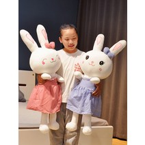 토끼 인형 어린이 인형 아기 인형 아기 봉제 키즈 고양이 선물 장난감 캐릭터 인형 돼지, 옵션03, 1미터