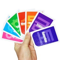 일주일카드(영어 한문버전) One week card 카드마술 요일카드 강의용카드마술, 상세페이지 참조