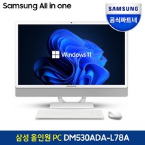 삼성전자 올인원PC 일체형PC 프로스트 화이트 60.5cm WIN11 Home NVMe 512GB, RAM 16GB, DM530ADA-L78A