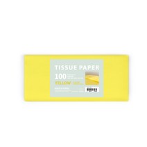 PaperPhant 다용도 Color 색화지 2절 (Tissue Paper), 100매, 옐로우