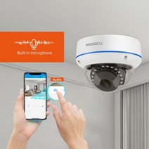 MISECU 슈퍼 HD 5MP 3MP H.265 감시 IP POE 카메라 오디오 마이크 돔 실내 보안 홈 금속 이메일 푸시 P2P, DC 12V 3MP Camera_KR | 3.6mm