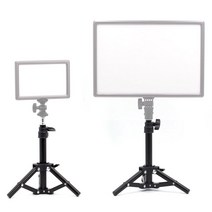 룩스패드22 룩스패드43 테이블 미니 스탠드 최대 38cm 가성비짱 거치대 라이트 스탠드 조명 개인방송, 38cm스탠드+v형 트리플 마운트