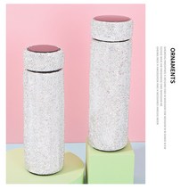 큐빅 500ML 반짝반짝 텀블러, 화이트