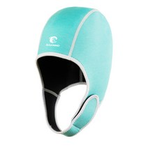 2mm 네오프렌 잠수복 후드 스쿠버 다이빙 후드 이어 커버 남성 여성 청소년 턱받이 다이빙 캡 서핑 열 후드 카약 스노클 수영 항해, 초록, green