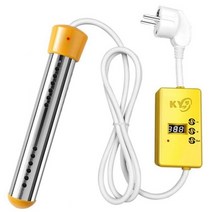 돼지꼬리히터 전기 보일러 순간 온수기 2500W 전기 히터 보일러 물 발열체 휴대용 침수 서스펜션 욕실 수영, 한개옵션0