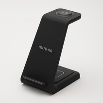 오토라 3IN1 무선충전기 삼성 갤럭시워치 (갤럭시워치4 호환), 블랙, 1개