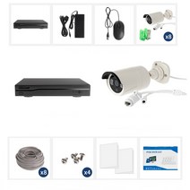 세트 NVR IP 녹화기 500만화소 CCTV 카메라 POE 8채널