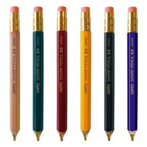 OHTO APS-680E 목재홀더샤프 2.0mm 펜슬 우드 연필 모양 육각형 베럴 질감 홀더심 상단 누름식 필기 지우개내장 분리 리필 목공 디자인 스케치 학교 신학기 필기류 문구, APS-680E 블랙