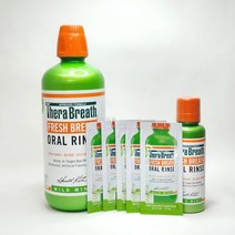 테라브레스 오랄린스 마일드민트 패밀리사이즈 1L + 150ml + 휴대용키트 12mlx5개입 총 1210ml 대용량