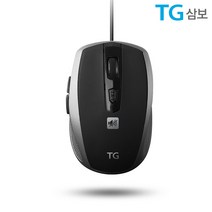 TG삼보 TG-M850U 유선 USB 광 마우스 2200DPI 6버튼, 블랙실버