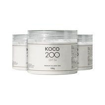 더코코 KOCO200 생 콜라겐 100% 초 저분자 펩타이드 먹는 바르는 국내산 가루 파우더 100g 더코리아콜라겐, 3개