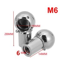 차량용 핸들 부품 쇼바 서스펜션 자동차 부품2Pcs 유니버설 M6 M8 가스 스트럿로드 엔드 피팅 볼 핀 커넥터, 01 M6 A