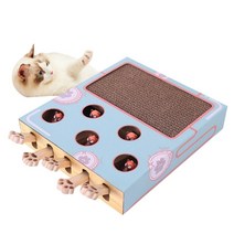 두더지게임기 펀치기계대여 두더지게임고양이 Scratcher 골판지 스크래치 패드 두더지 게임 긁적, 한개옵션0