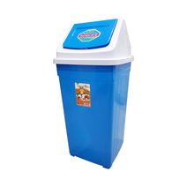 쓰레기통 사무실 업소용 웰빙 사각휴지통 7호 60리터, 1개