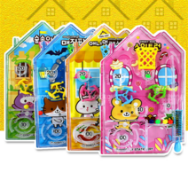 (4색세트) 하우스 핀볼 게임 빈티지 게임기 레트로 복불복 재밌는 가족 선물용 미니 구슬 장난감 오락실, 랜덤 1개