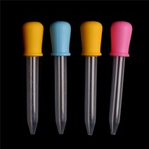 5ML 실리콘 투명 피펫 플라스틱 먹이 약 액체 눈 귀 졸업 드로퍼 학교 실험실 용품 2 개/묶음