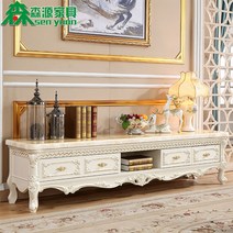 대리석거실장 마블 낮은 하부장 티비장 티비다이, 복장을 갖추다, 2.4mx0.45m 원목에 천연 쌀 옐로스톤