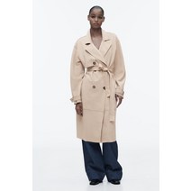 독일 자라 ZARA 에코 스웨이드 롱 트렌치 코트 - 베이지 100263
