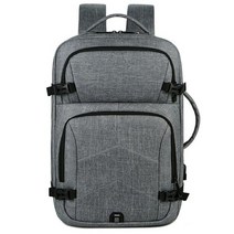 crossten 캐주얼 배낭 usb 충전 럭셔리 노트북 가방 방수 왁스 접착제 회색 다기능 도시 비즈니스 배낭 남자
