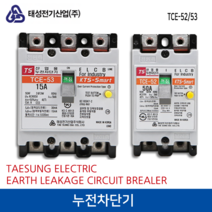 태성전기 누전차단기 TCE-52 50A, 1개
