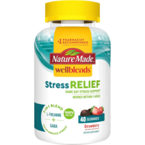 네이처메이드 스트레스 릴리프 젤리 40정 엘테아닌 200mg GABA 100mg, 1병