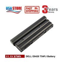 델 노트북 배터리 Dell Latitude NHXVW E5420 E5430 E5520 E5530 E6420 E6430 US용 6/9 셀, DELL Latitude E6520-9cell