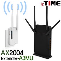 ipTIME AX2004 WIFI6 기가비트 유무선 와이파이 공유기, AX2004+EXTNEDER-A3MU