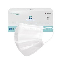 맑은청 맑을청 KFAD 마스크 WHITE 3중 50개입, 50P