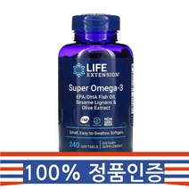 라이프익스텐션 수퍼오메가3 240소프트젤, 1개, 기본