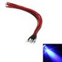 데이라이트 차폭등 데루등 10pcs dc 12v 18cm 3mm 사전 배선 led 램프 케이블 전구 발광 다이오드 자동차 광원, 푸른