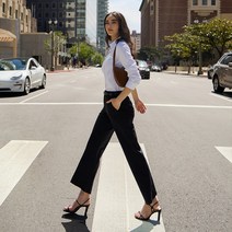 에어스트 테이퍼드핏 슬랙스, L, L