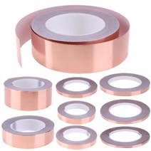 금속 플레이트 20m 25m 구리 테이프 달팽이 접착제 emi 차폐 전도성 접착 호일, 8mm, 10m