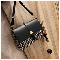 인기있는 고급 틈새 물떼새 격자 무늬 가방 가을 겨울 새로운 유행 패션 원 숄더 메신저 작은 사각형 가방