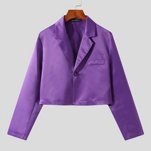 남자체크블레이저 장식 헤링본자켓 벨벳 오버핏 남성 블레이저 솔리드 라펠 streetwear 긴 소매 원 버튼 크롭 코트 남성 2021 세련된 새틴 캐주얼 정장 재킷 s-5xl