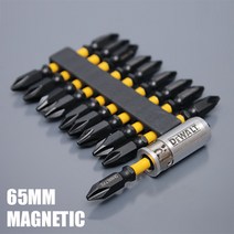 DEWALT 디월트 PH2 양날 토션 드라이버 비트 65mm(10pcs) + 자화기(1pcs) / DWA2SD65