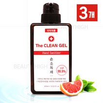 내추럴코리아 식약청의약품외 더크린겔 손소독제 450mlx3개(국산), 1개