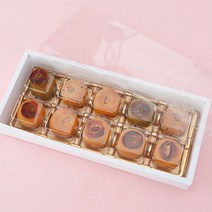 [렛츠베이킹] 접이식 화과자박스 화이트 10구 2개입