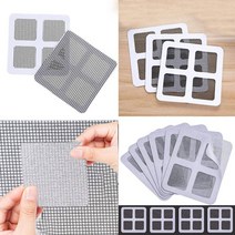 창수리 테이프 유리 섬유 메쉬 방수 비닐 강력한 접착 패치 구멍 눈물 커버 10 개, 한개옵션0