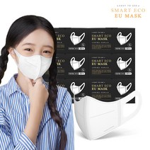스마트에코 이유 어린이용 화이트 300매 새부리형 국내생산 마스크