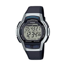 Casio Mens Solar Powered Quartz Fitness Watch with Resin Strap Black 23.6 (Model: WS-1000H-1A2VCF