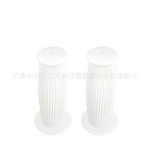 오토바이 핸들바 핸들 바이크 크로스바 멀티 빈티지 78quot 22mm 핸드 그립 레트로 고무 바 젤 그립 할리 카페 레이서 바, 2 흰색