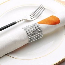 테이블세팅 냅킨 링 1개 (색상 택1), 실버