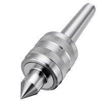 MT2 0.001 Lathe Live Center Taper Tool Cente Revolving Milling Machine Accessories, [01] Silver, 01 Silver