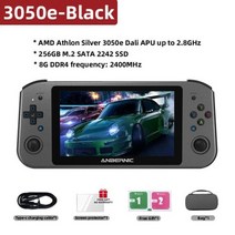 ANBERNIC-Win600 PC 게임 휴대용 AMD 3020e/3050e 5.94 인치 IPS 스크린 사무실 비디오 콘솔 윈도우즈 10 WiFi5 포켓 노트북, 3050e B with Bag_미국, 04 3050e B with Bag