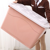 CKLIVING 특대형 플라스틱 리빙박스 이불 옷 이사 창고 공간 물품 보관함 다용도 대용량 수납정리함 120l 200l 300l, 300, 코랄, 1개