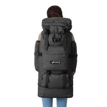 대용량 백패킹 배낭 케일 여행 가방 등산 블랙 85L, 상세 참조